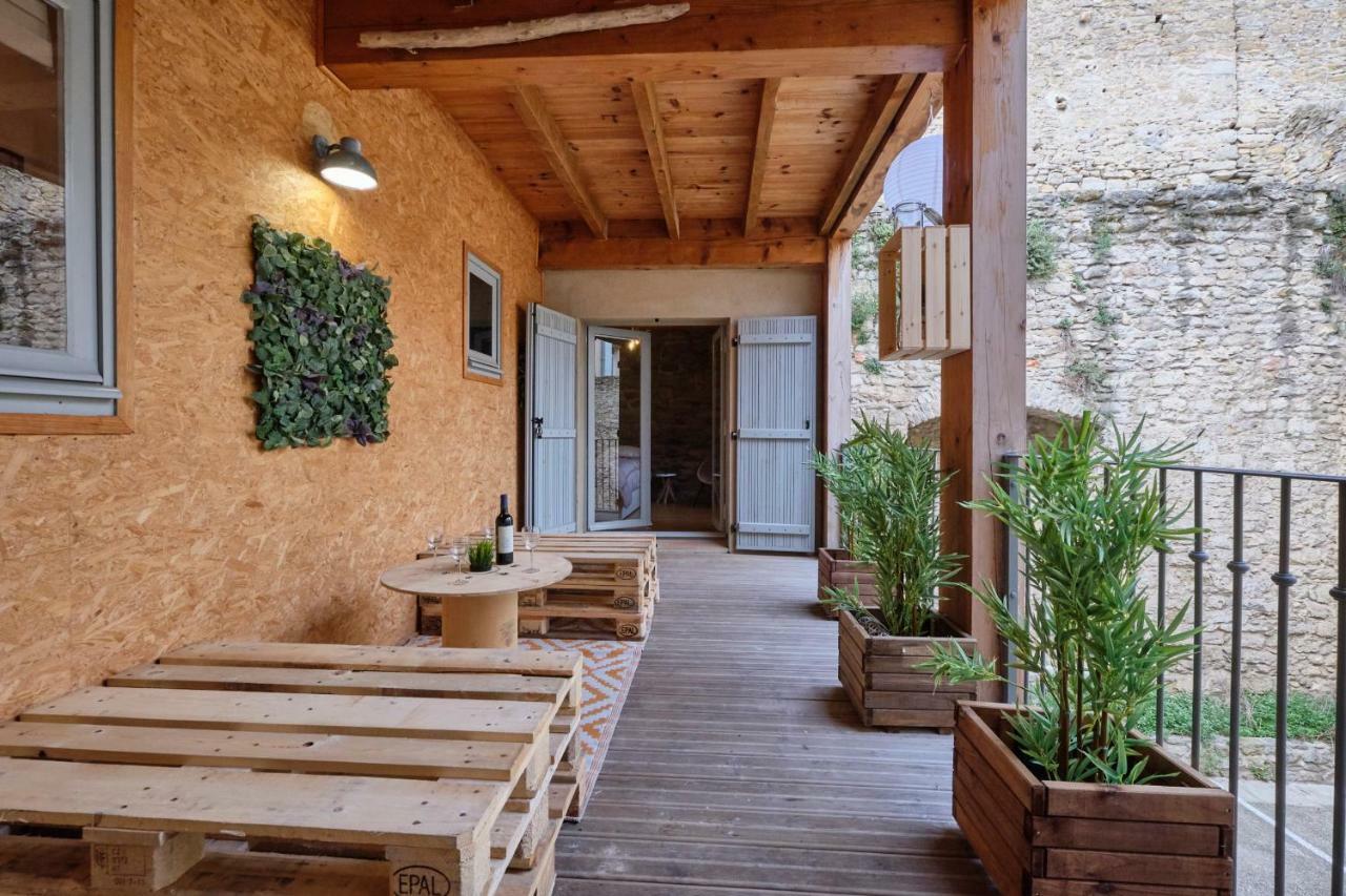 Melina - Appartement Dans Les Remparts De La Bastide Avec Parking Et Terrasse Carcassonne Buitenkant foto