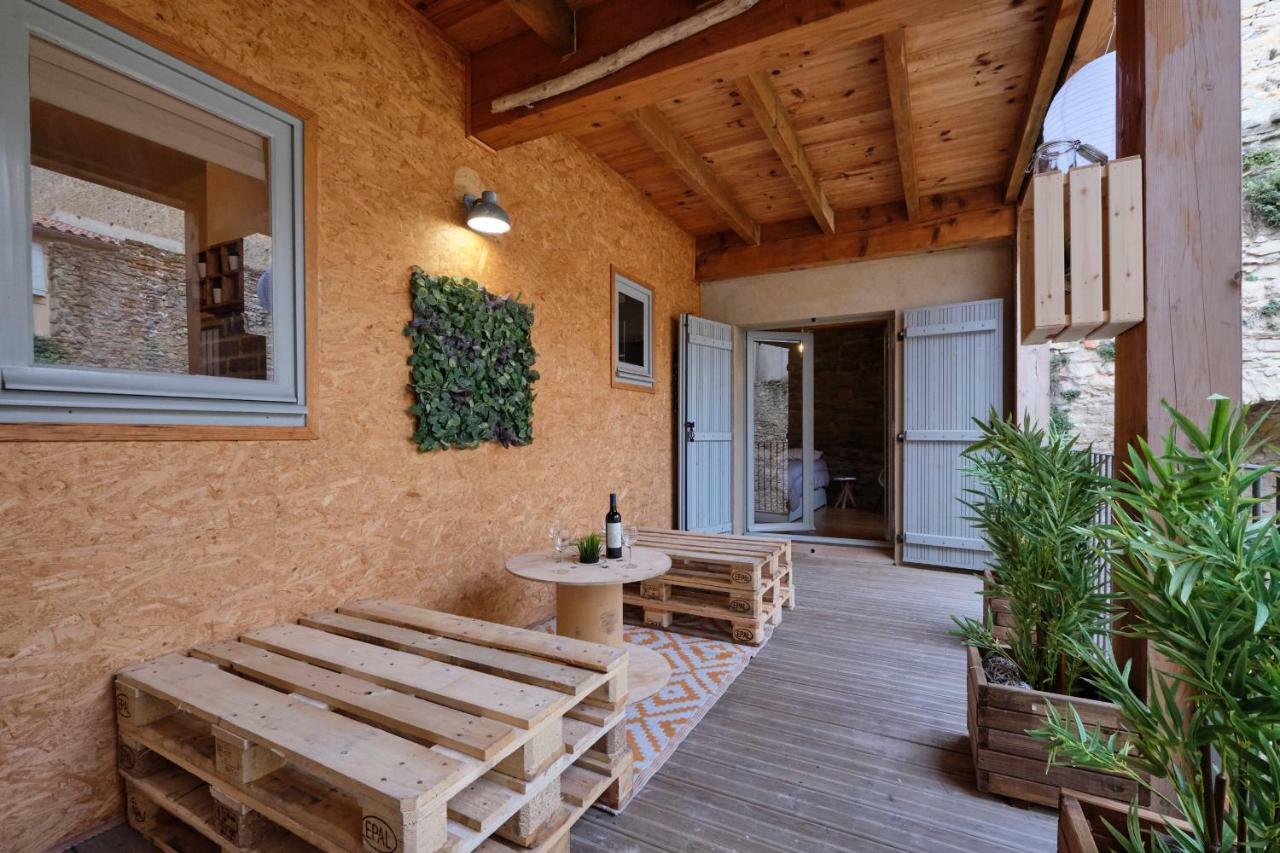 Melina - Appartement Dans Les Remparts De La Bastide Avec Parking Et Terrasse Carcassonne Buitenkant foto